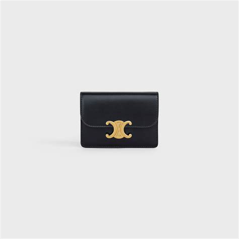 celine card holder black|Celine card holder triomphe.